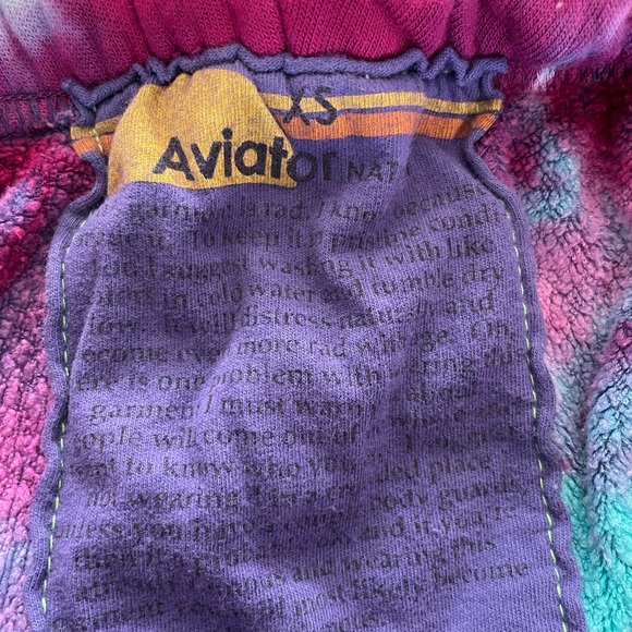 Tie dye Aviator Nation sweatpants. Size XS. Used but in good condition & soft! - Picture 5 of 6